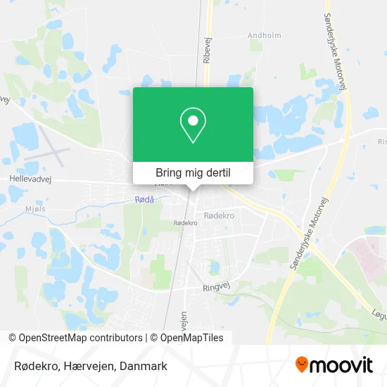 Rødekro, Hærvejen kort