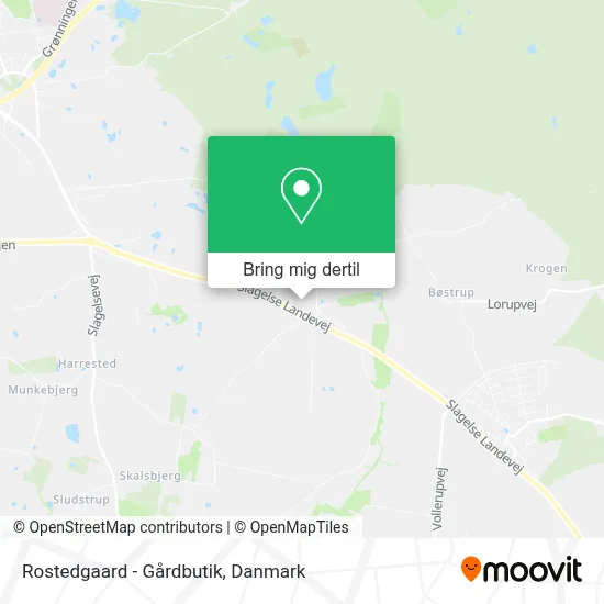 Rostedgaard - Gårdbutik kort