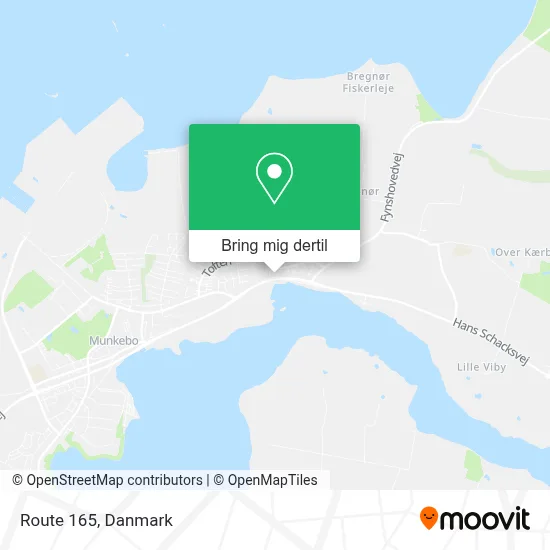 Route 165 kort