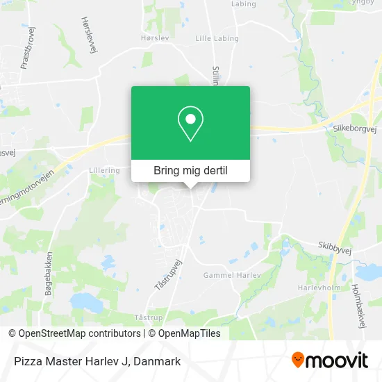 Pizza Master Harlev J kort