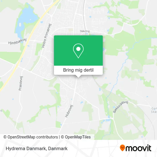 Hydrema Danmark kort