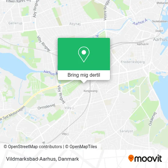 Vildmarksbad-Aarhus kort
