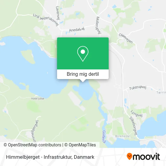 Himmelbjerget - Infrastruktur kort