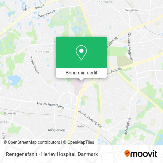 Røntgenafsnit - Herlev Hospital kort