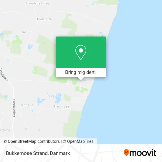 Bukkemose Strand kort