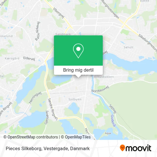 Pieces Silkeborg, Vestergade kort