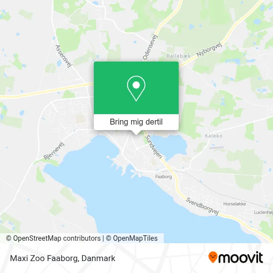 Maxi Zoo Faaborg kort
