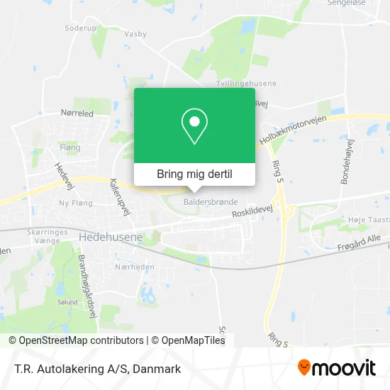 T.R. Autolakering A/S kort