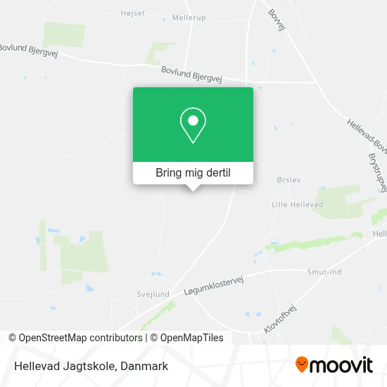 Hellevad Jagtskole kort