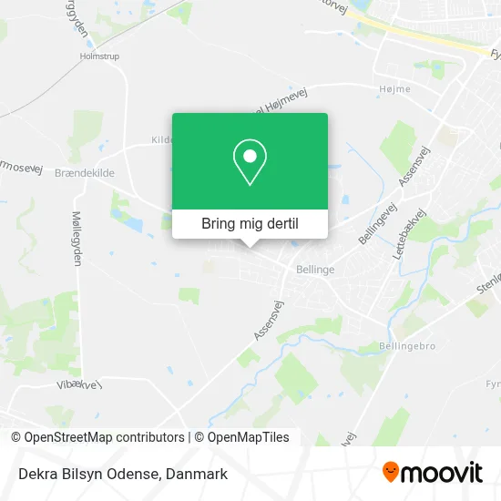Dekra Bilsyn Odense kort