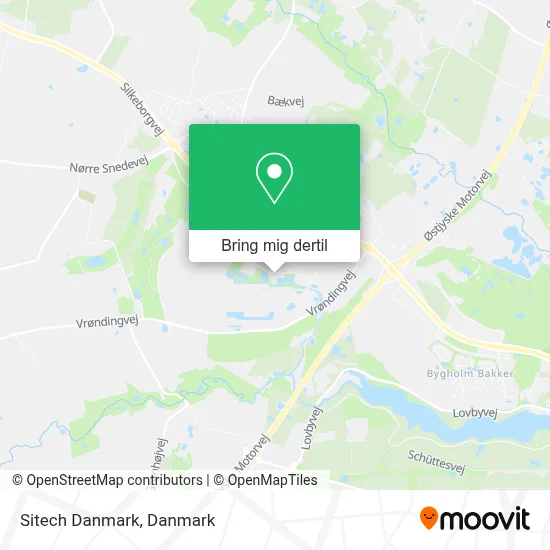 Sitech Danmark kort