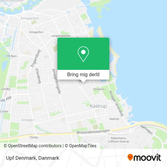 Upf Denmark kort