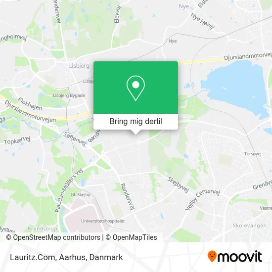 Lauritz.Com, Aarhus kort