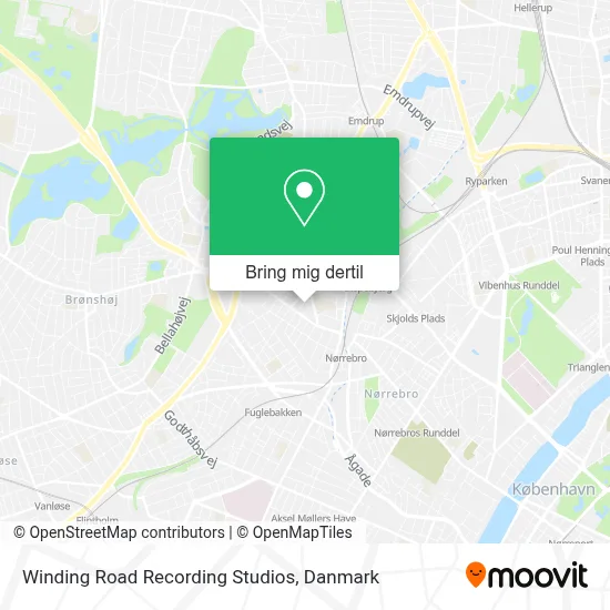 Winding Road Recording Studios kort
