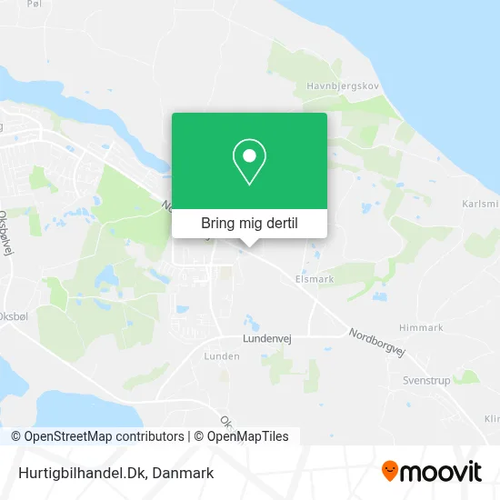 Hurtigbilhandel.Dk kort