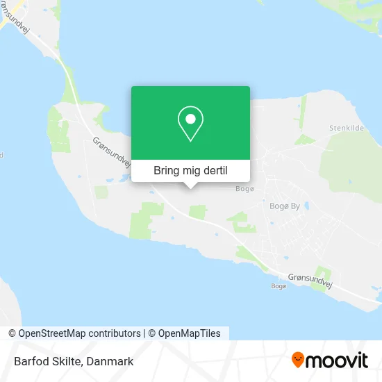 Barfod Skilte kort