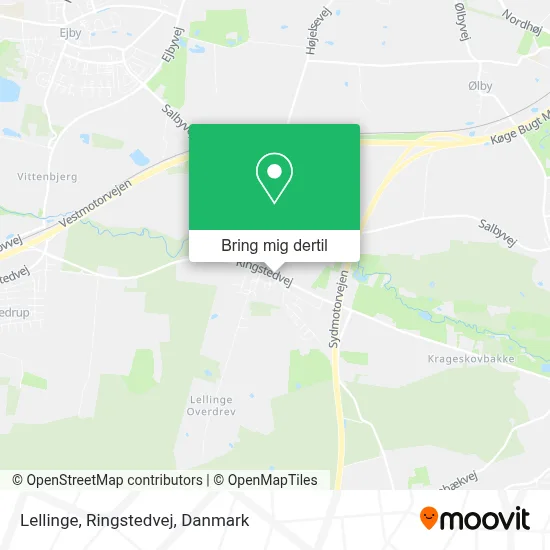 Lellinge, Ringstedvej kort
