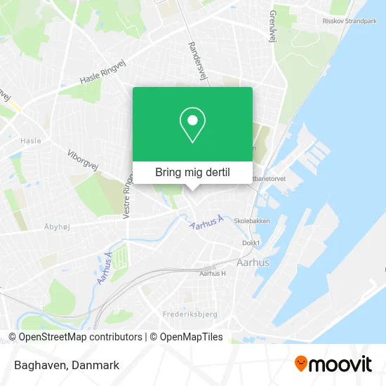 Baghaven kort