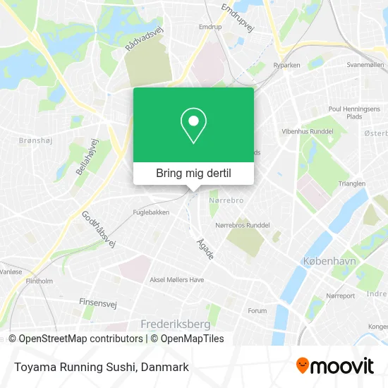 Toyama Running Sushi kort