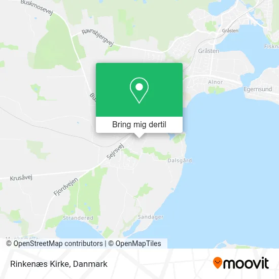 Rinkenæs Kirke kort