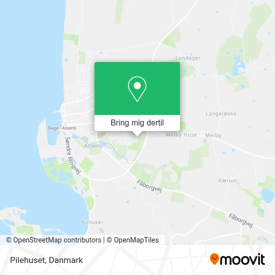 Pilehuset kort