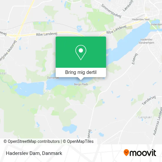 Haderslev Dam kort