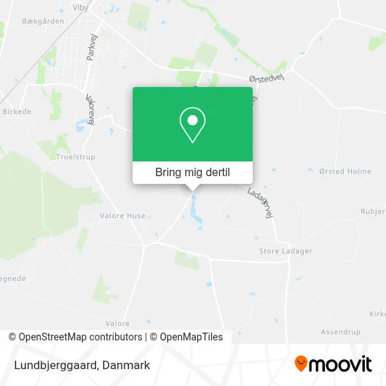 Lundbjerggaard kort