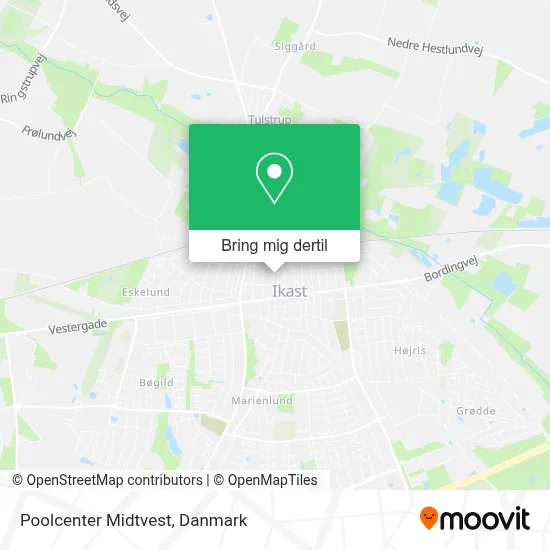 Poolcenter Midtvest kort
