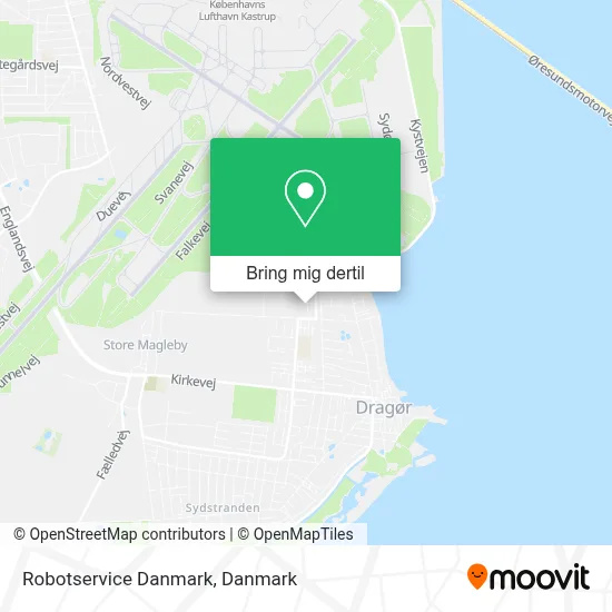 Robotservice Danmark kort