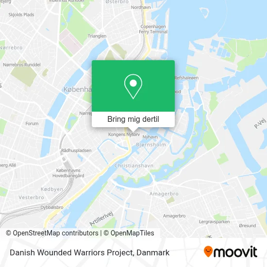 Danish Wounded Warriors Project kort