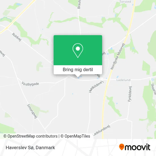 Haverslev Sø kort