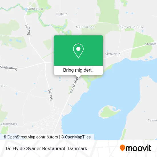 De Hvide Svaner Restaurant kort