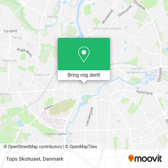 Tops Skohuset kort