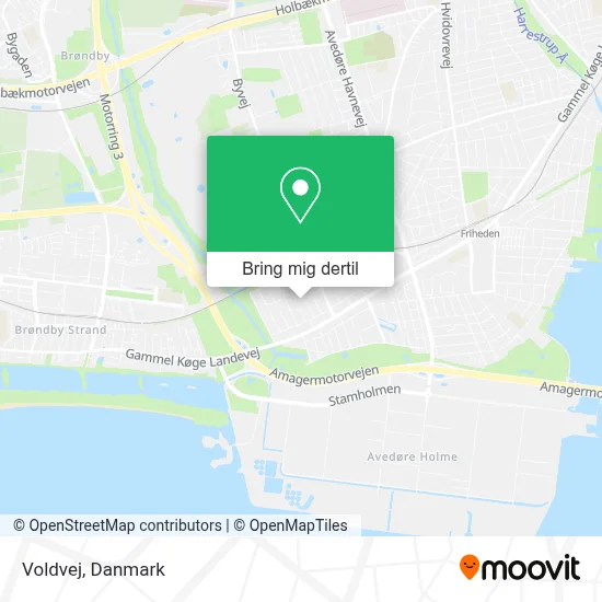 Voldvej kort