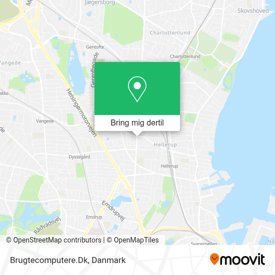 Brugtecomputere.Dk kort