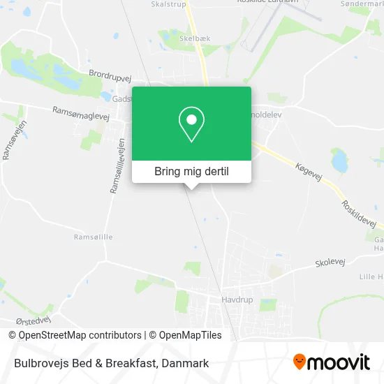 Bulbrovejs Bed & Breakfast kort