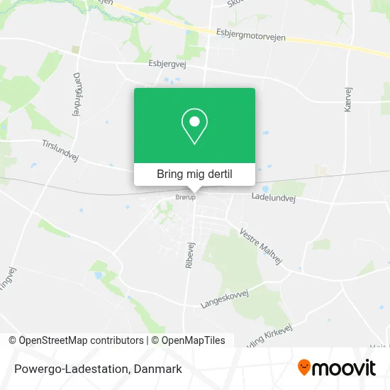 Powergo-Ladestation kort