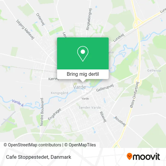 Cafe Stoppestedet kort