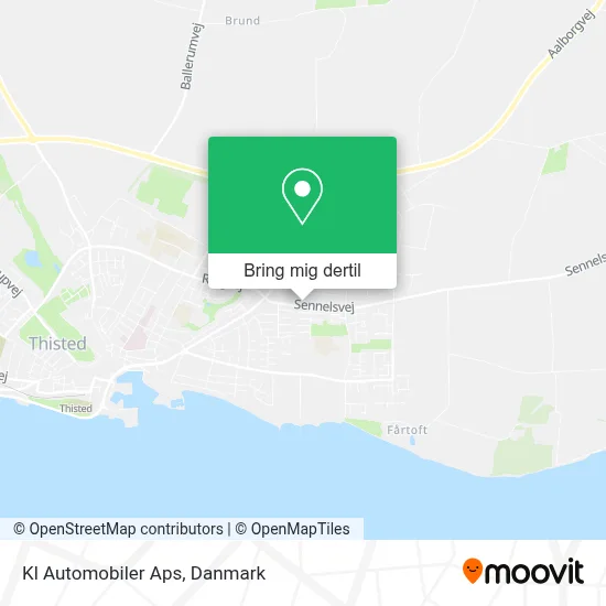 Kl Automobiler Aps kort