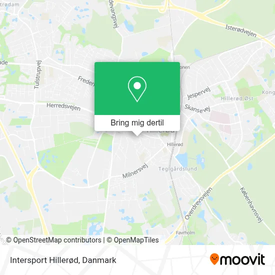 Intersport Hillerød kort