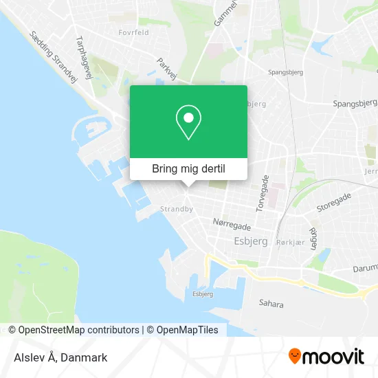 Alslev Å kort