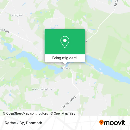 Rørbæk Sø kort