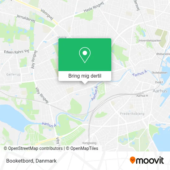 Booketbord kort