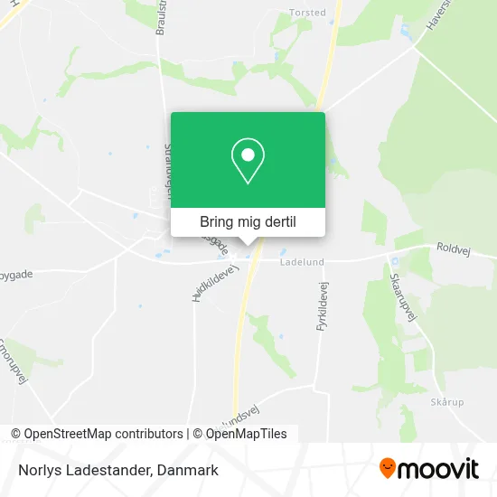 Norlys Ladestander kort