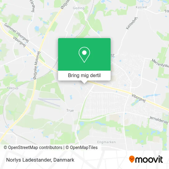 Norlys Ladestander kort