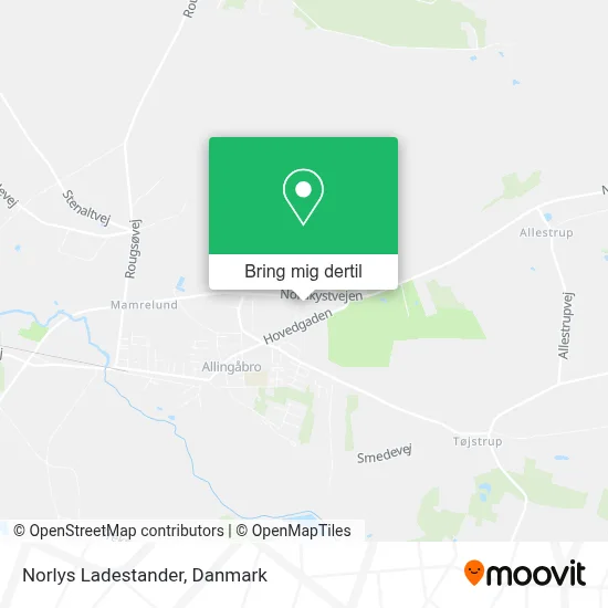 Norlys Ladestander kort