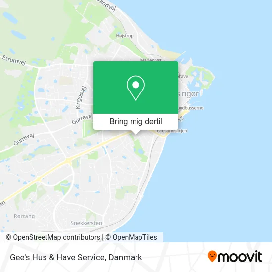 Gee's Hus & Have Service kort