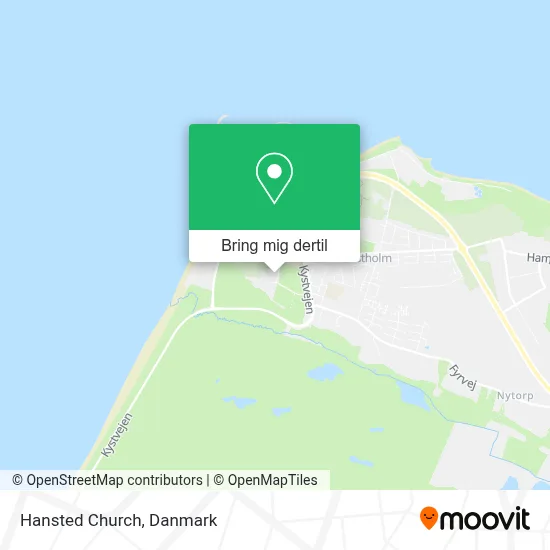 Hansted Church kort