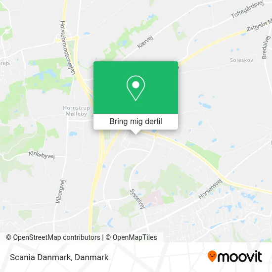 Scania Danmark kort