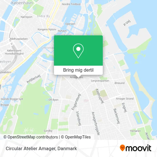 Circular Atelier Amager kort